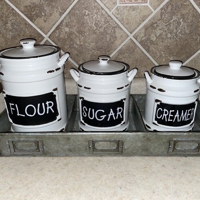 3 Piece Kitchen Canister Set
