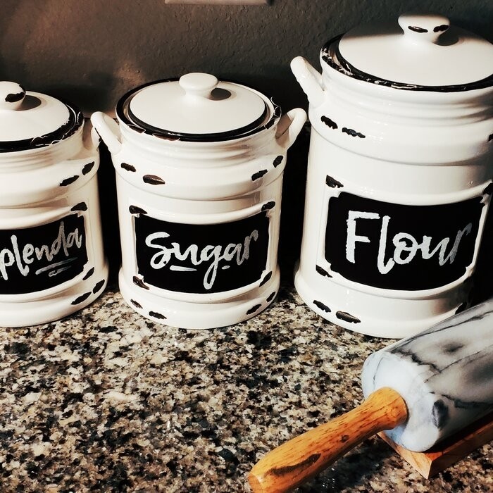3 Piece Kitchen Canister Set