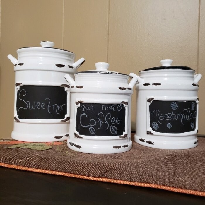 3 Piece Kitchen Canister Set