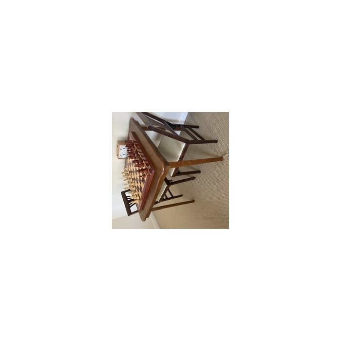 32'' Solid Wood Square Portable Folding Table