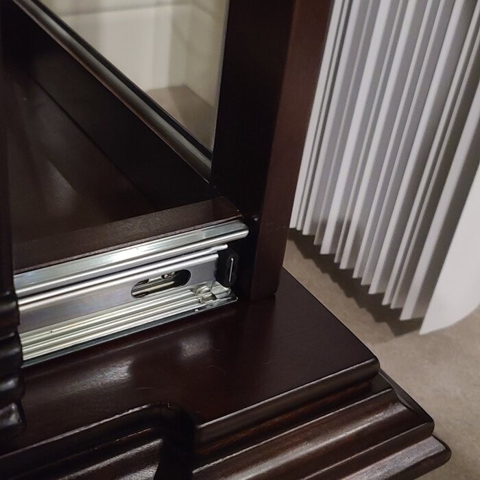 32'' Wide Mirrored Back Curio Cabinet with Lighting