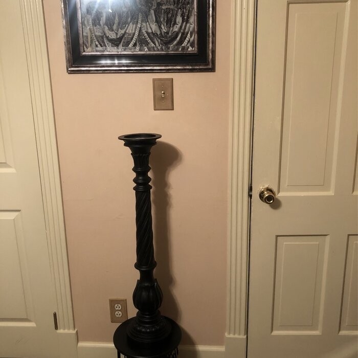 35.75" Wood Candlestick