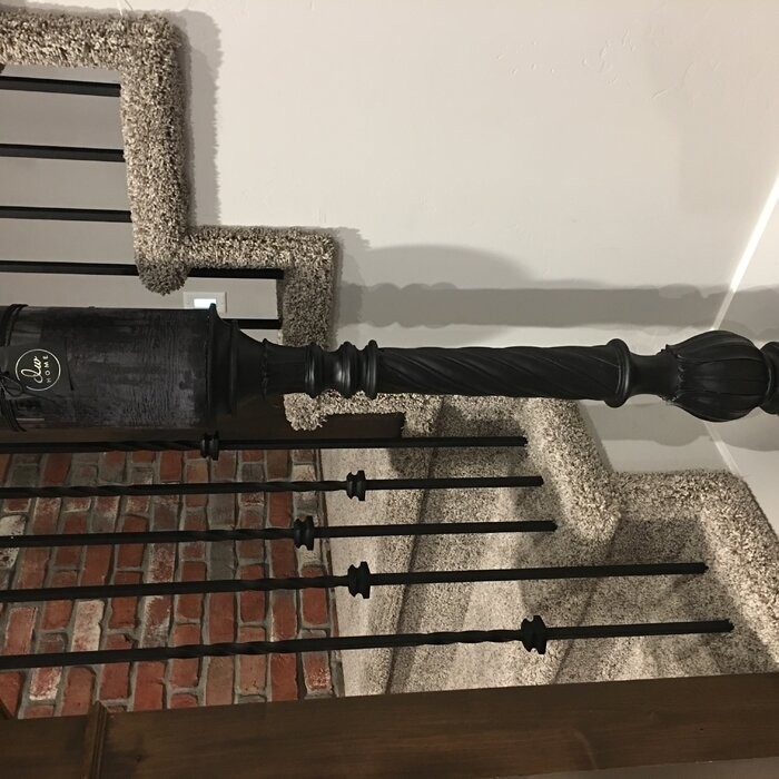 35.75" Wood Candlestick