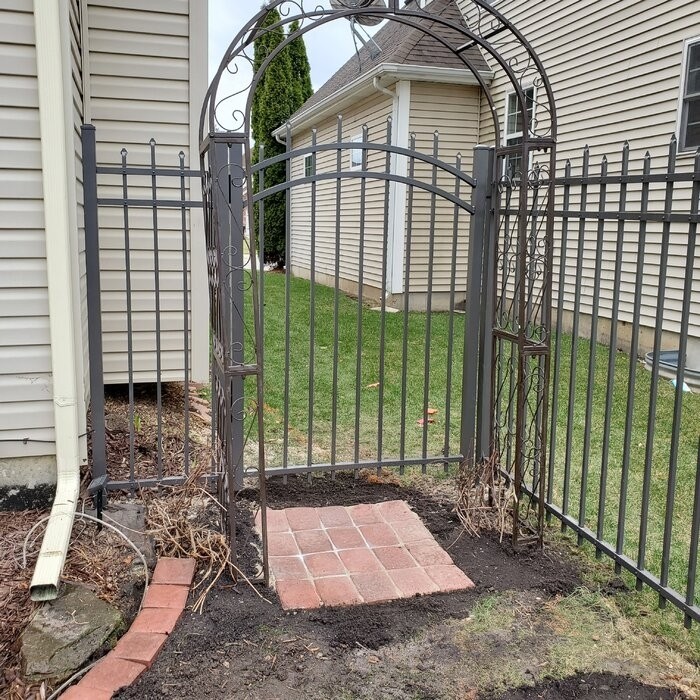 48.5" W x 18.5" D Iron Arbor