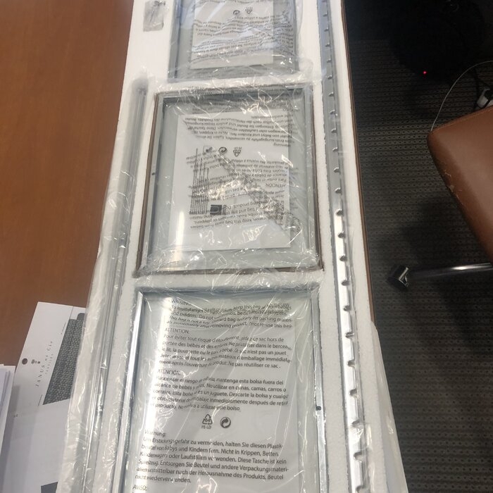 5 Piece Matte Metal Collage Frame Set