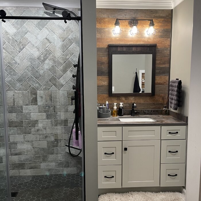 56" - 60" W x 76" H Single Sliding Frameless Shower Door
