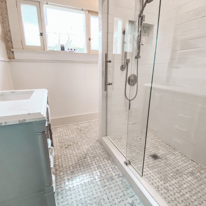 56" - 60" W x 76" H Single Sliding Frameless Shower Door