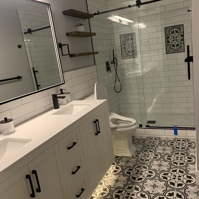 56" - 60" W x 76" H Single Sliding Frameless Shower Door