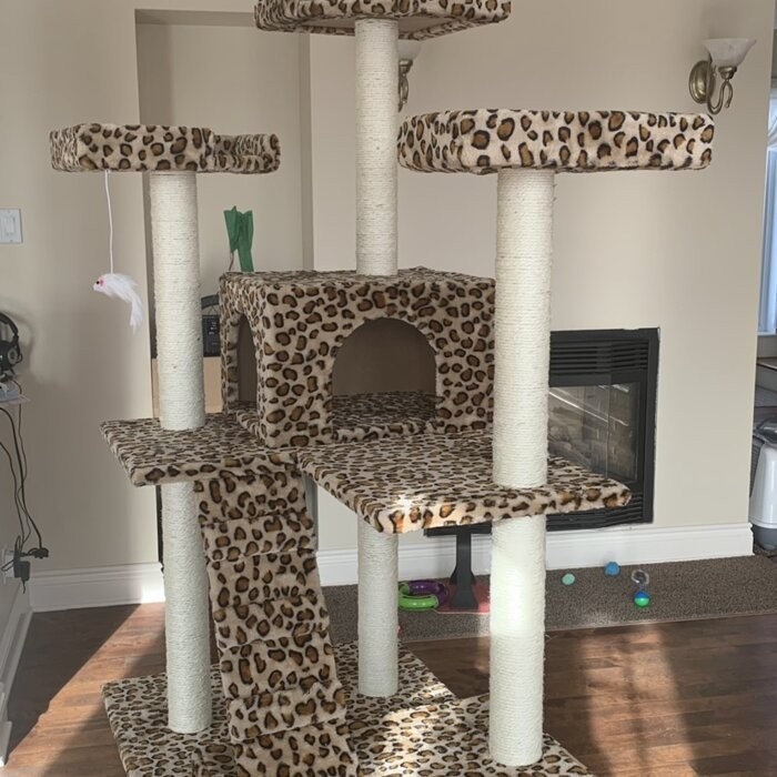 72" Leopard Cat Tree