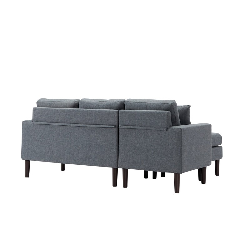 77.2" Wide Reversible Sofa & Chaise with Ottoman