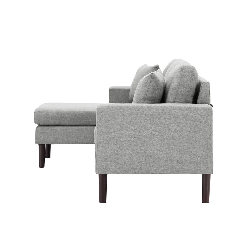 77.2" Wide Reversible Sofa & Chaise with Ottoman