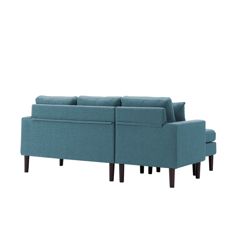 77.2" Wide Reversible Sofa & Chaise with Ottoman