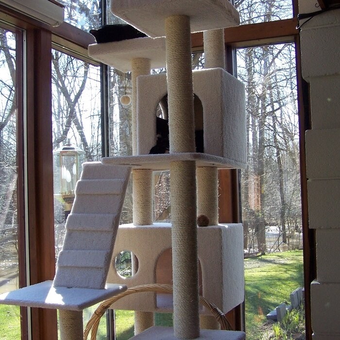 77" Zuckerman Classic Real Wood Jackson Galaxy Approved Cat Tree