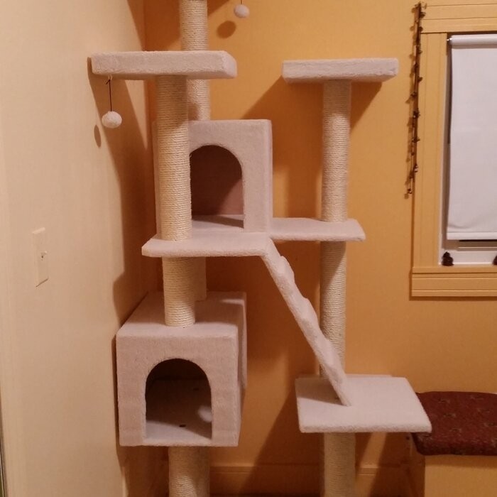 77" Zuckerman Classic Real Wood Jackson Galaxy Approved Cat Tree