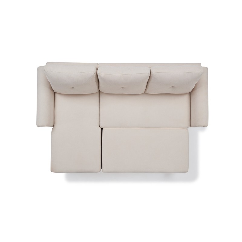83" Sleeper Sofa Bed Convertible Sectional Sofa Couch, 3-Seater L-Shape Corner Couch With Storage For Living Room Apartment
