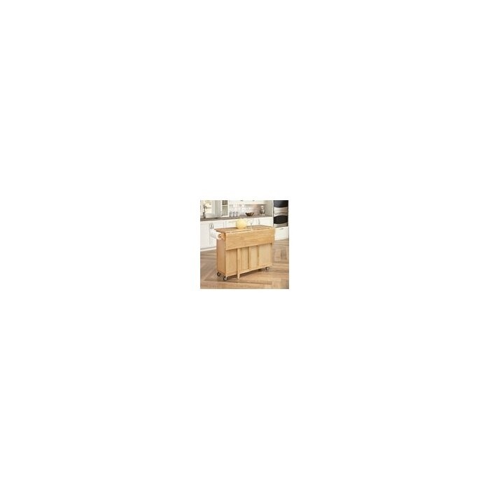 Aadham 52.5'' Wide Rolling Kitchen Cart