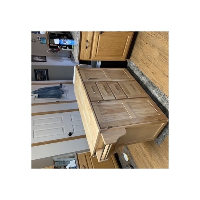 Aadham 52.5'' Wide Rolling Kitchen Cart