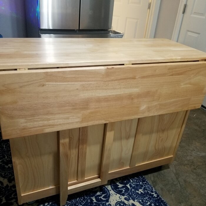 Aadham 52.5'' Wide Rolling Kitchen Cart