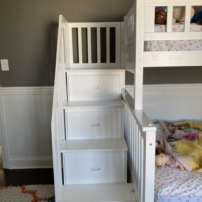 Abel 4 Drawer Solid Wood Standard Bunk Bed by Harriet Bee