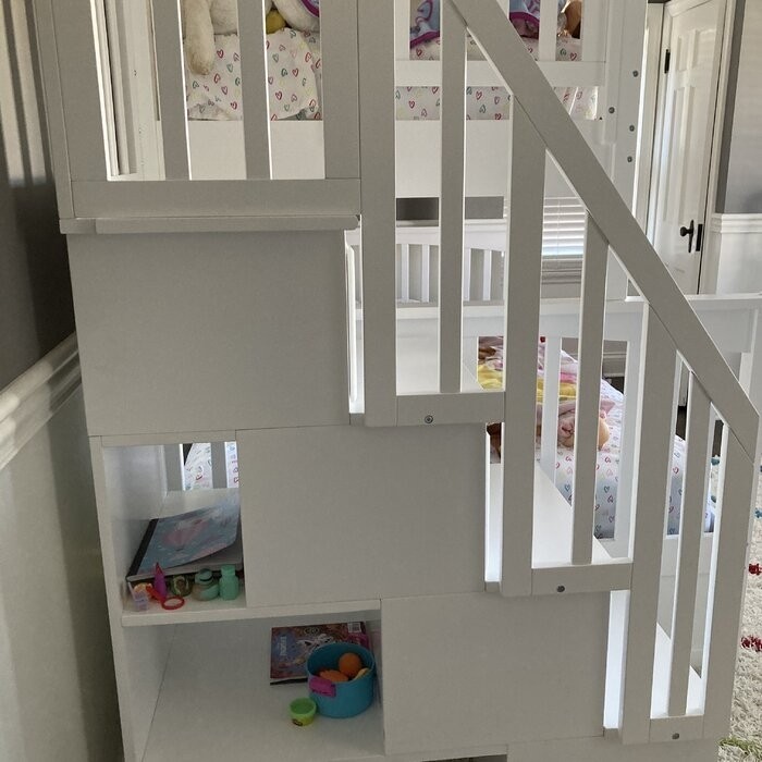 Abel 4 Drawer Solid Wood Standard Bunk Bed by Harriet Bee