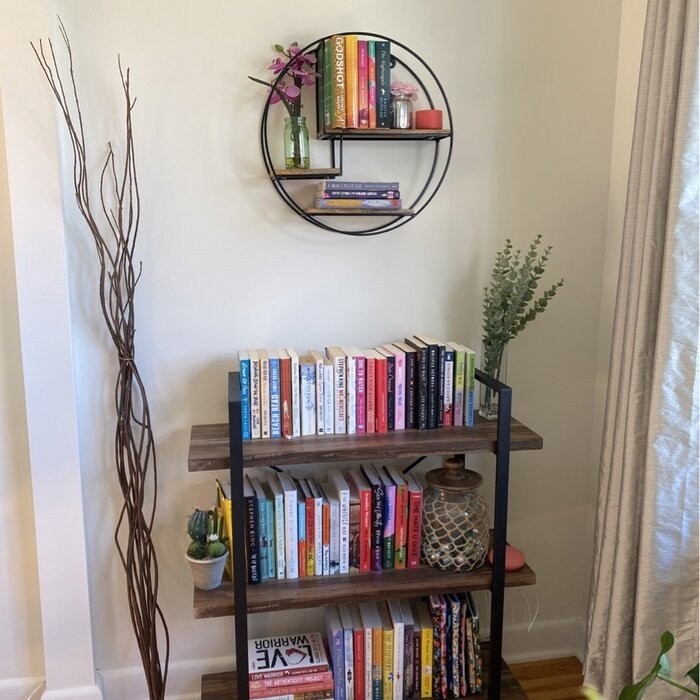 Aberdeen 3 Piece Circle Mango Wood Accent Shelf