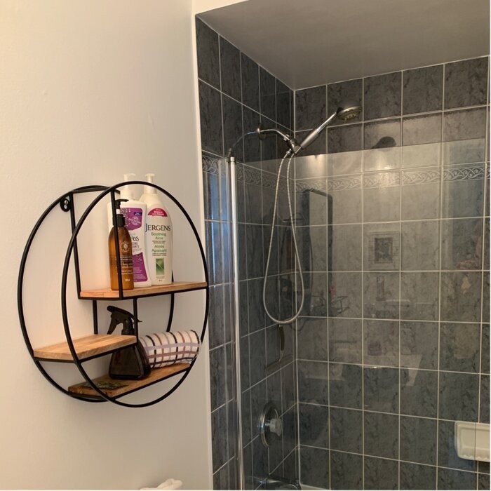 Aberdeen 3 Piece Circle Mango Wood Accent Shelf