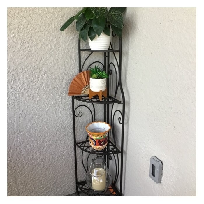 Acushnet 60'' H x 17'' W Steel Corner Bookcase