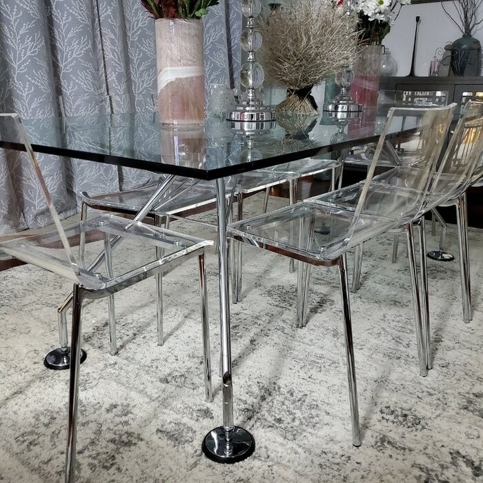 Adelia Side Chair in Clear
