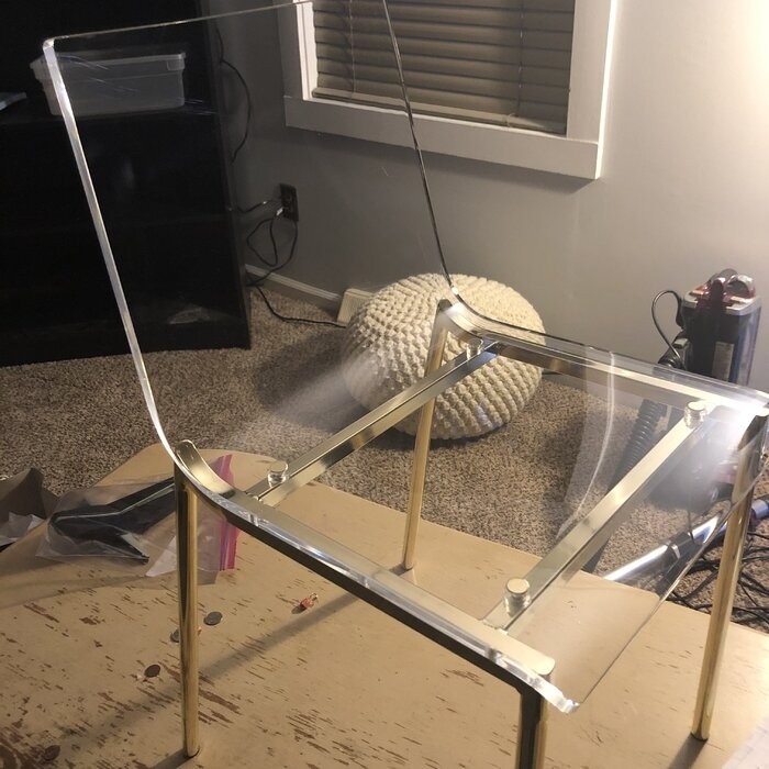 Adelia Side Chair in Clear
