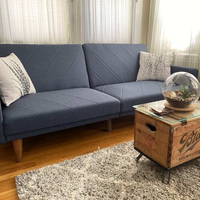 Adria Twin 78.5'' Wide Split Back Convertible Sofa