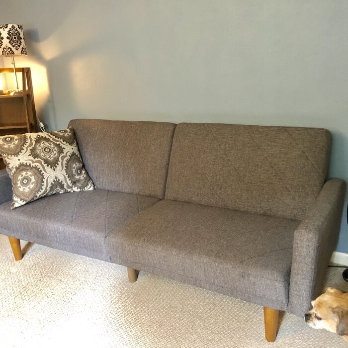 Adria Twin 78.5'' Wide Split Back Convertible Sofa