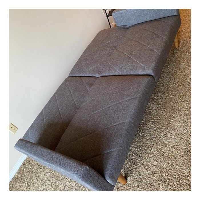 Adria Twin 78.5'' Wide Split Back Convertible Sofa
