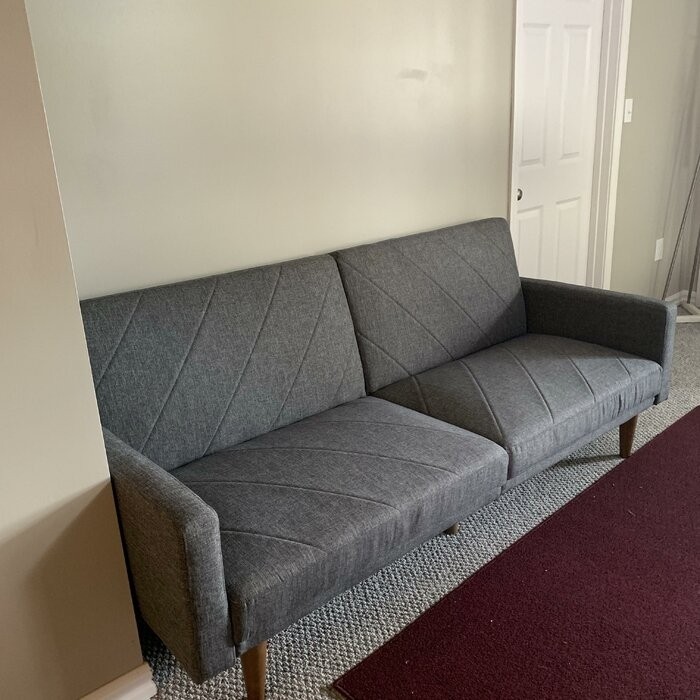 Adria Twin 78.5'' Wide Split Back Convertible Sofa