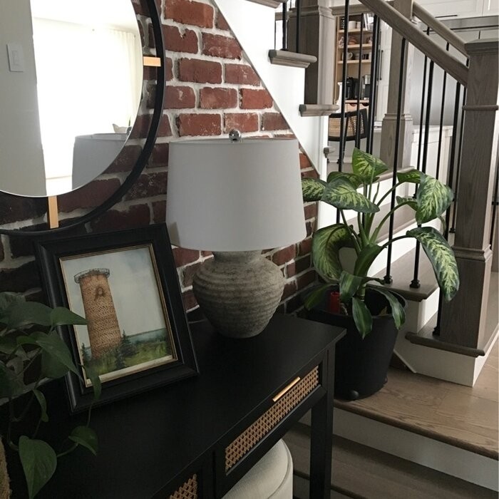 Adstock 22.5" Light Gray Table Lamp