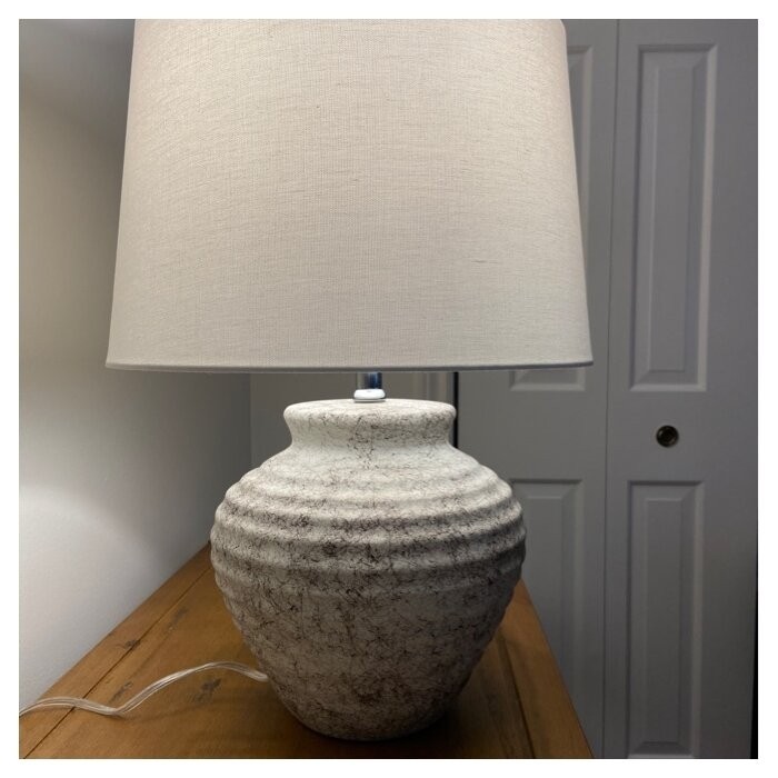 Adstock 22.5" Light Gray Table Lamp