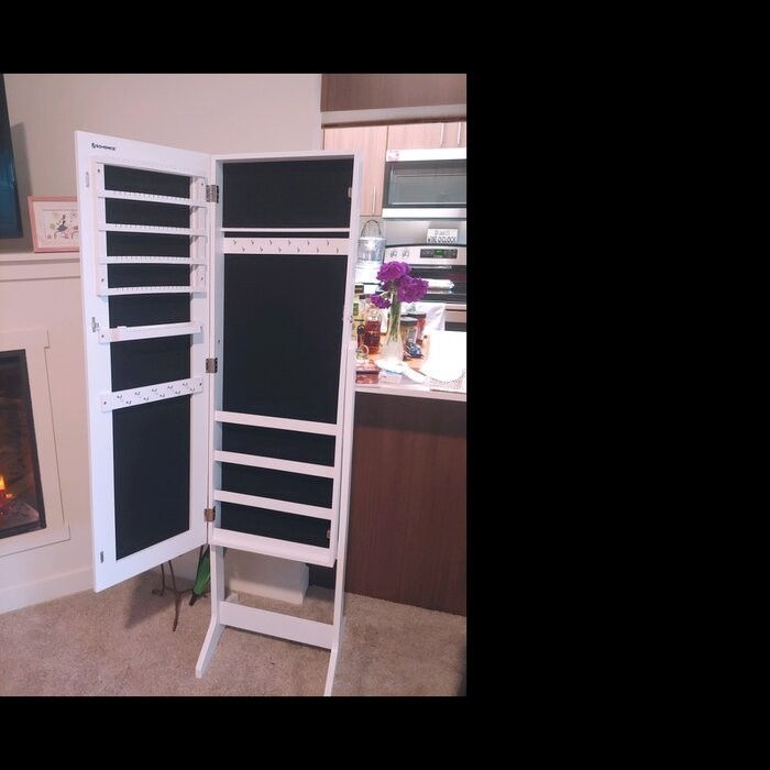 Aganlane 16.2'' Wide Jewelry Armoire with Mirror