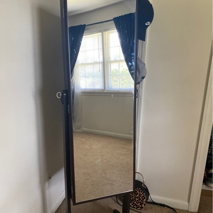 Aganlane 16.2'' Wide Jewelry Armoire with Mirror