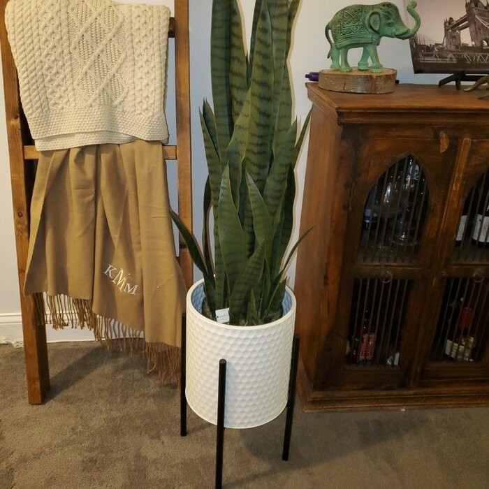 Aiken 2 - Piece Iron Pot Planter Set