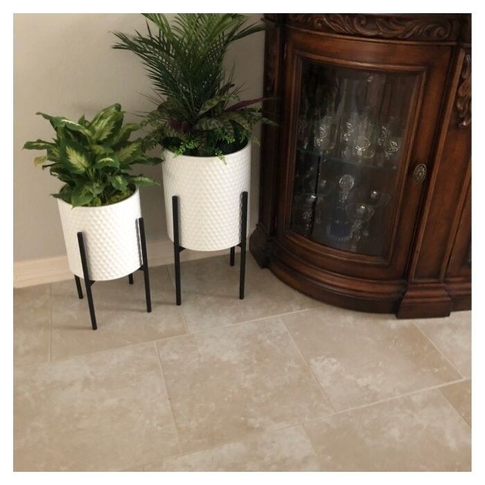 Aiken 2 - Piece Iron Pot Planter Set
