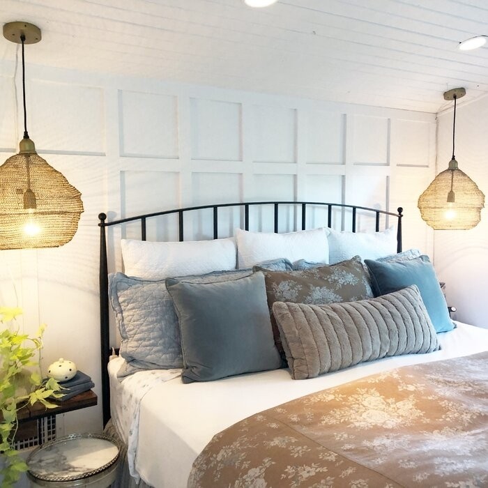 Alexis Metal Slat Headboard