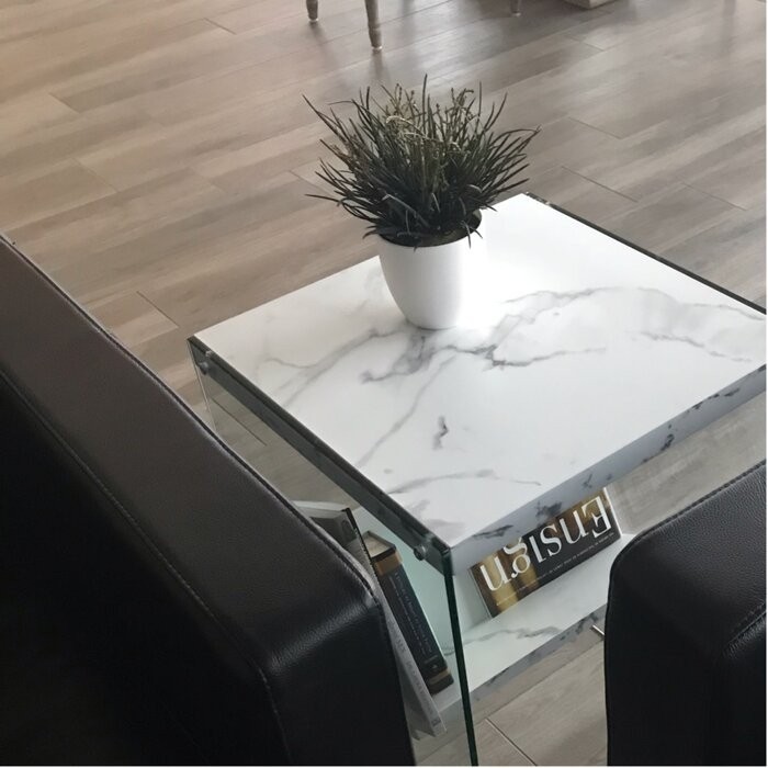Allionna 23.75'' Tall Sled End Table
