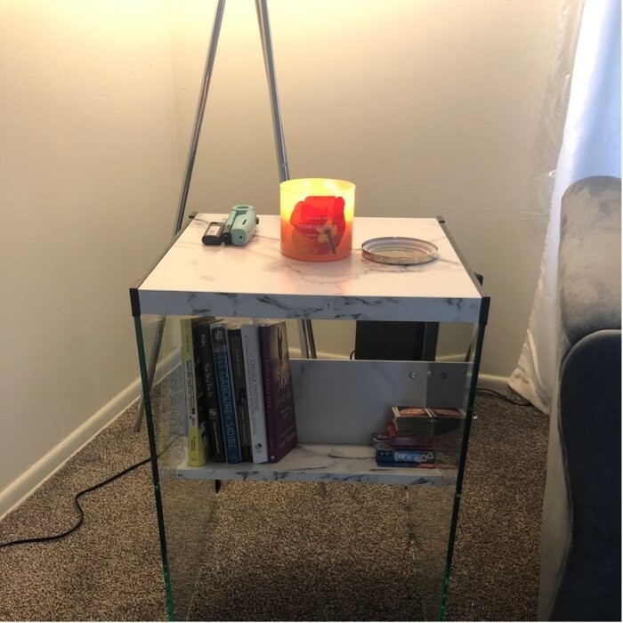 Allionna 23.75'' Tall Sled End Table