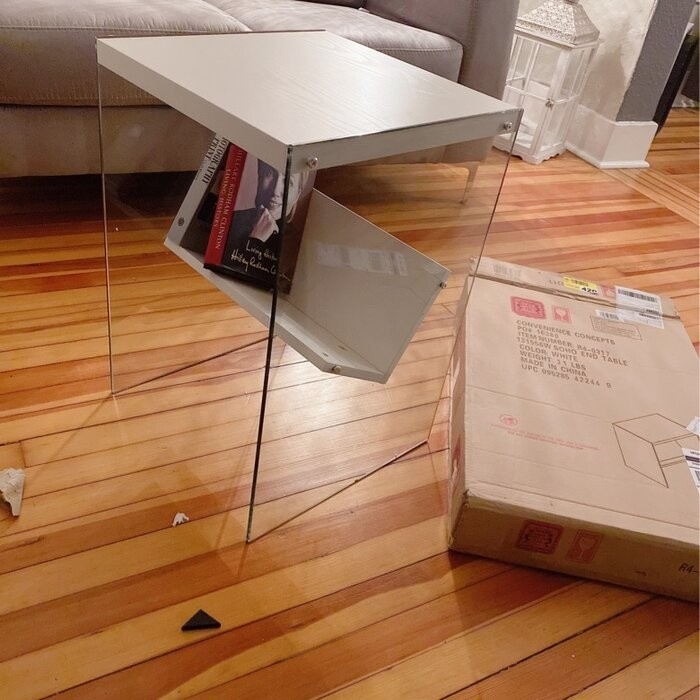 Allionna 23.75'' Tall Sled End Table