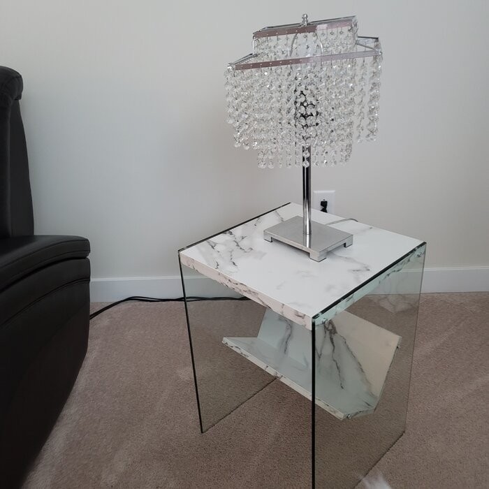 Allionna 23.75'' Tall Sled End Table