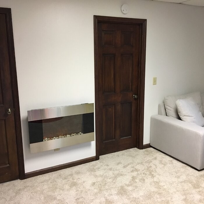 Allmar 36'' W Surface Wall Mounted Electric Fireplace