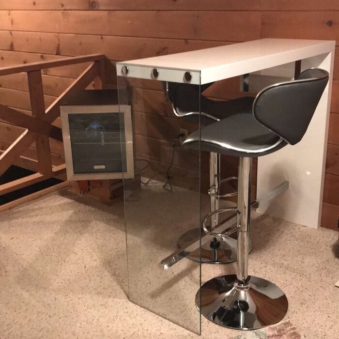 Allure Swivel Adjustable Height Bar Stool