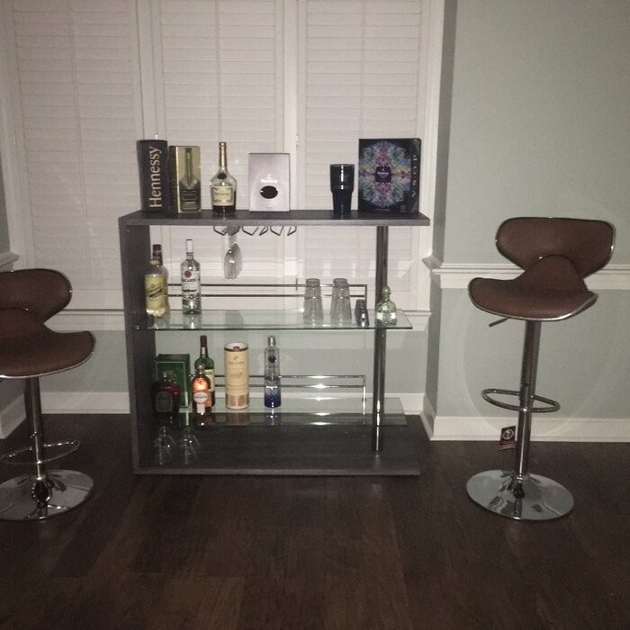 Allure Swivel Adjustable Height Bar Stool