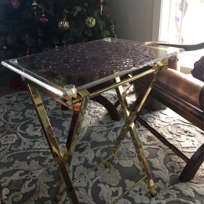 Aloysius Folding Tray Table Set