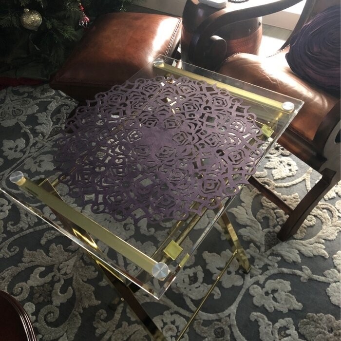 Aloysius Folding Tray Table Set