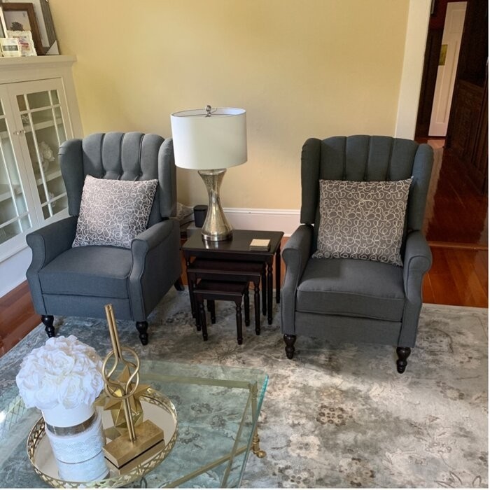 Alta 35'' Wide Manual Wing Chair Recliner